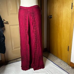 The Pyramid Collection Red Wide Leg Pants